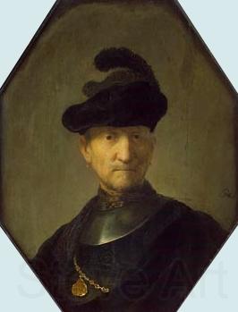 Rembrandt van rijn Old Soldier Germany oil painting art